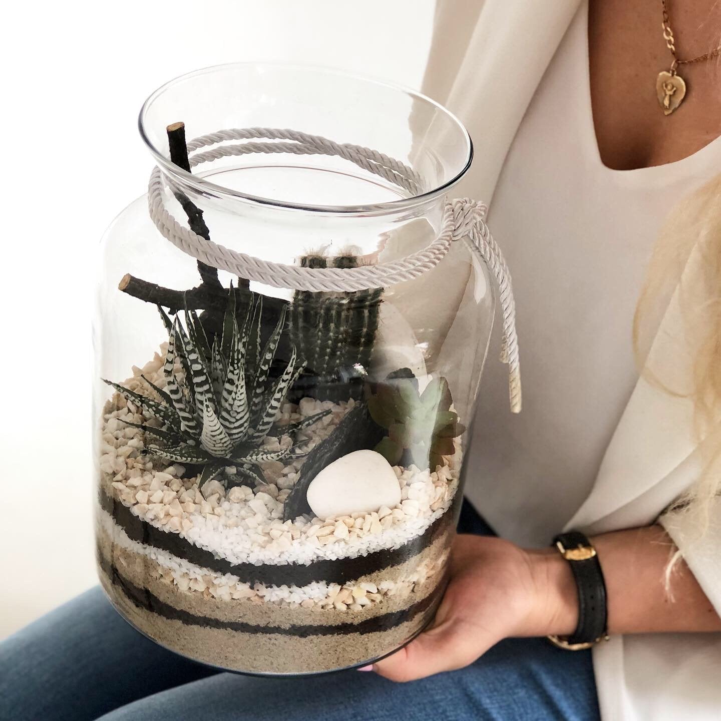 Las w słoiku Pustynia - kwiaty Flower Store Warszawa