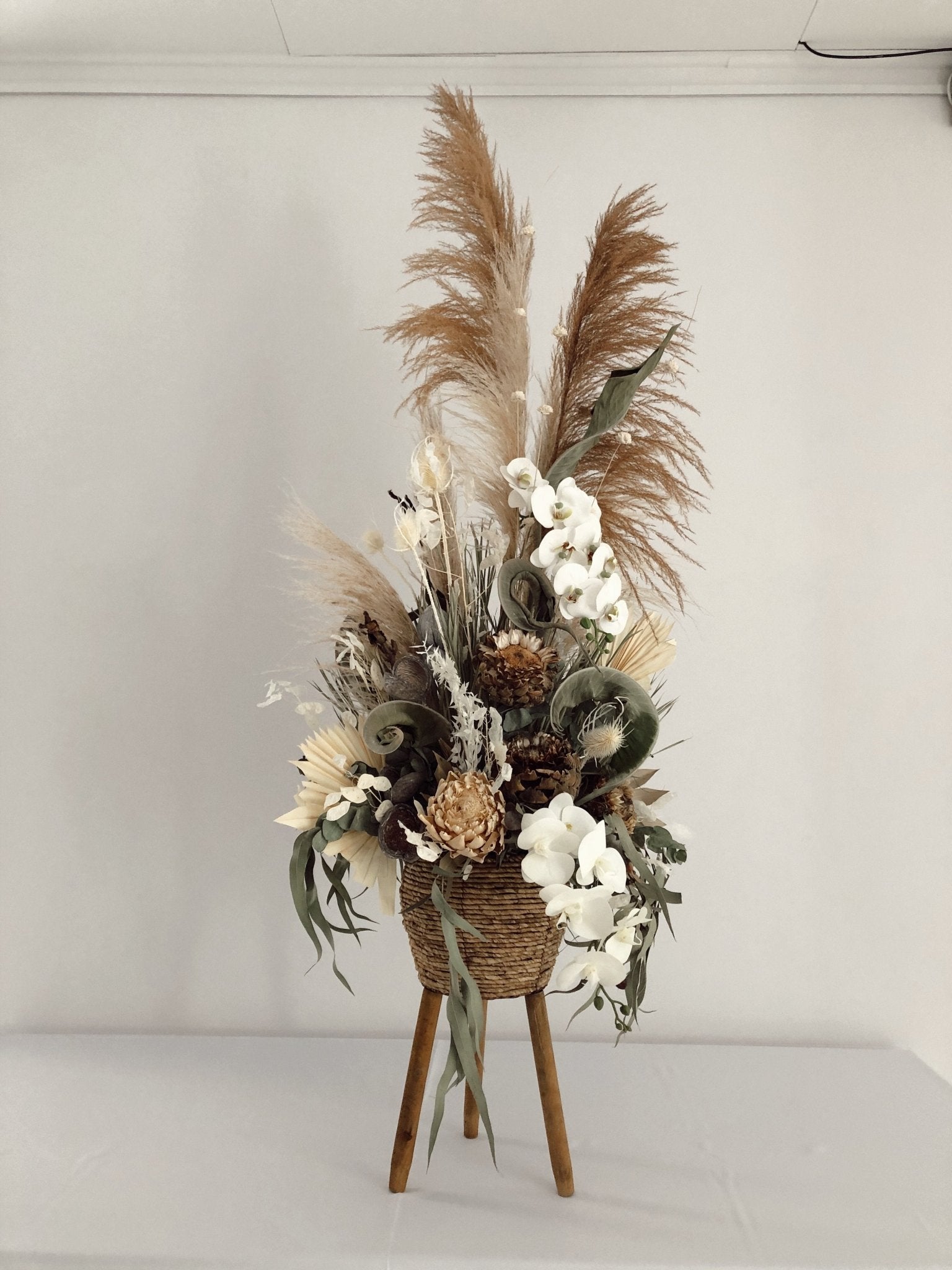 Majestatyczna kompozycja suszona - Gryfna - kwiaty Flower Store Warszawa