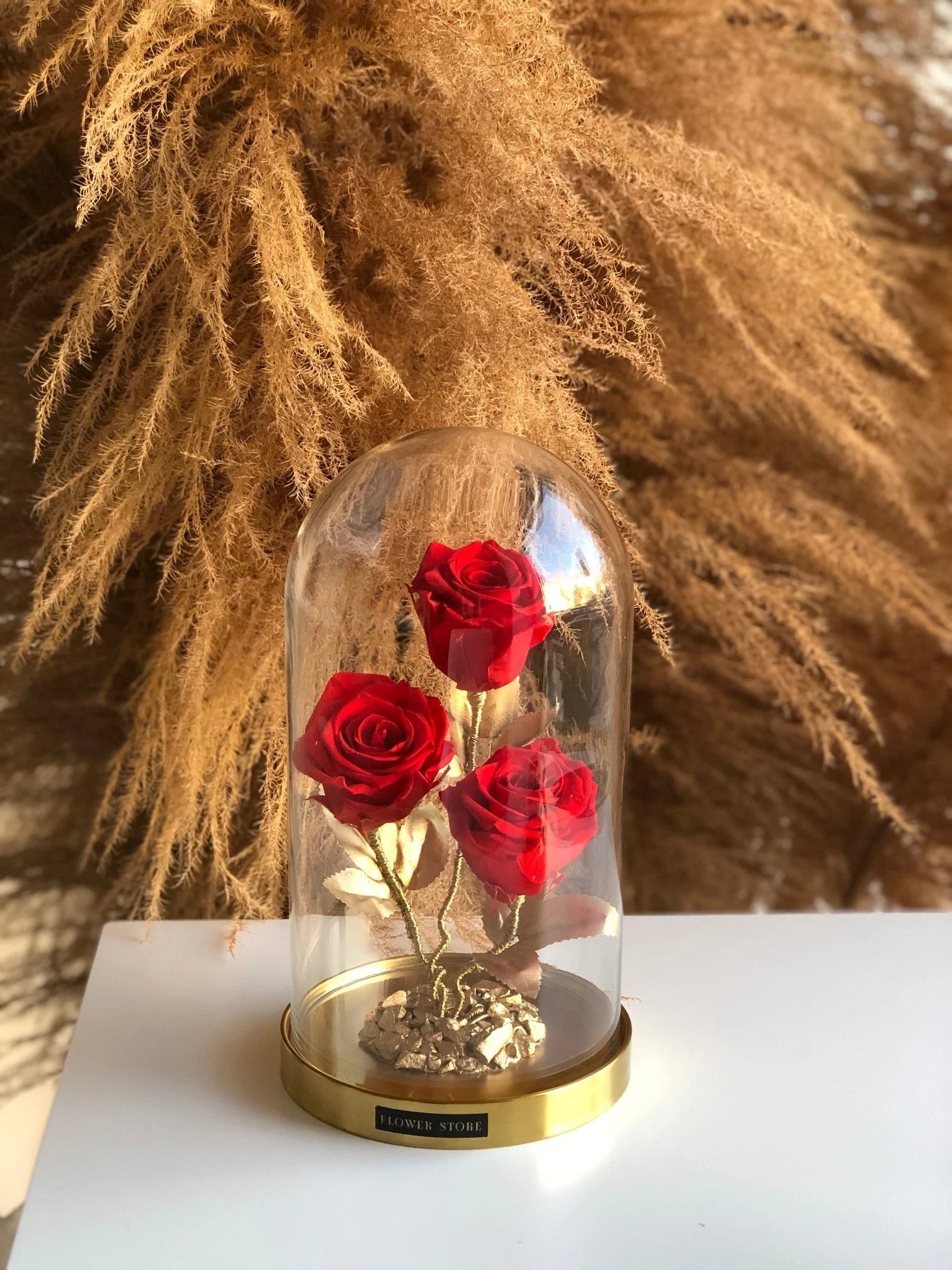Róża w szkle - kwiaty Flower Store Warszawa