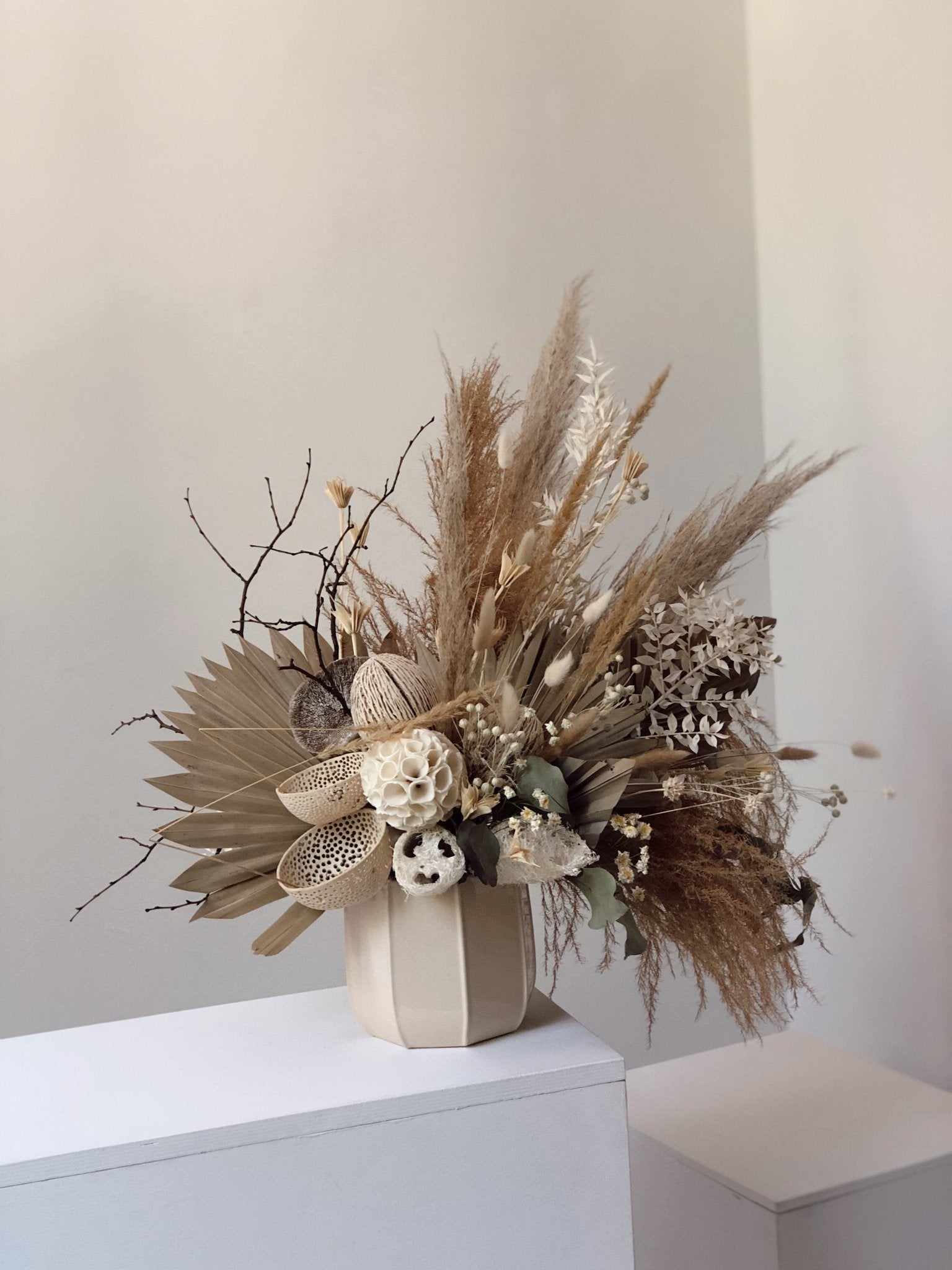 Suszona kompozycja Piaskowy dotyk - kwiaty Flower Store Warszawa