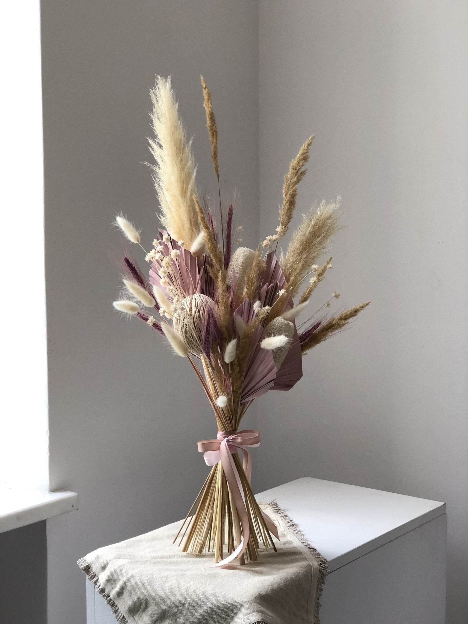 Suszony bukiet - pinko - kwiaty Flower Store Warszawa