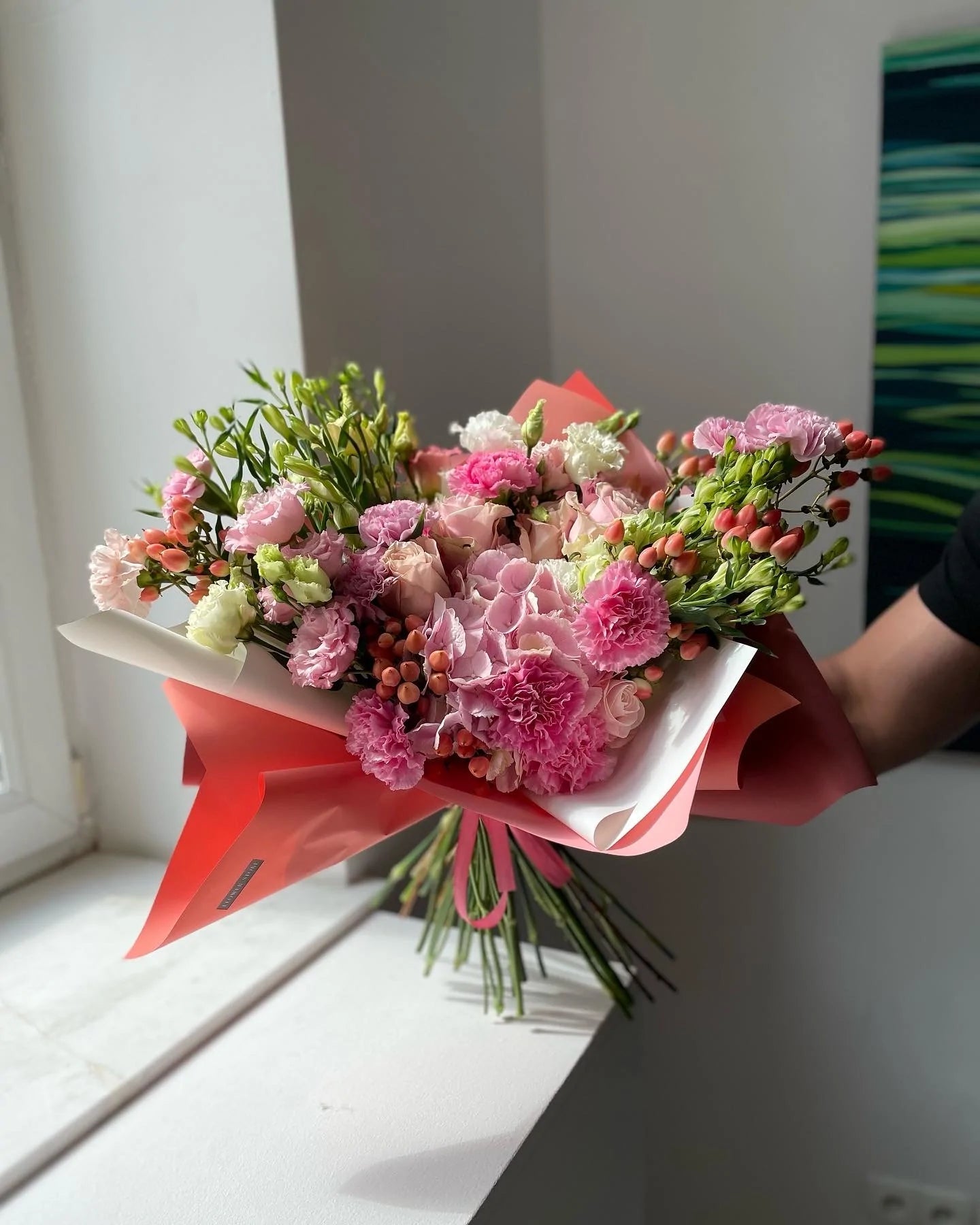 Urodzinowy bukiet - wiosenna kompozycja - kwiaty Flower Store Warszawa