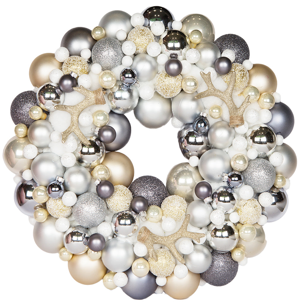 Silver golden wreath