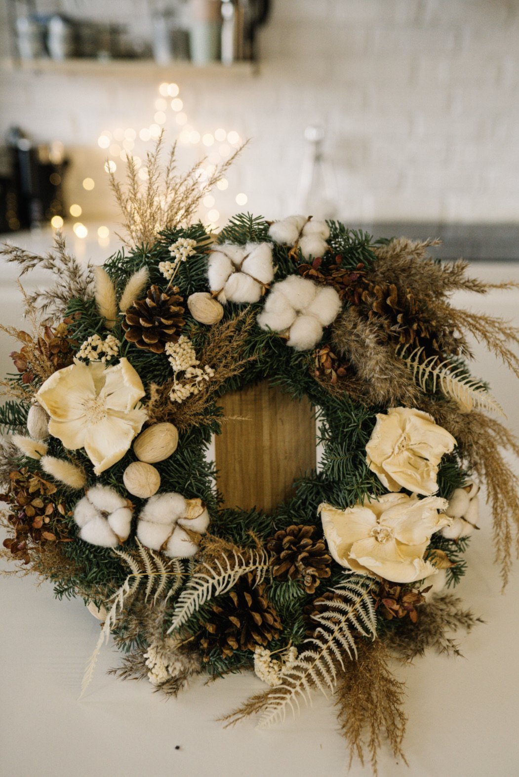 Wianek Christmas Natural Duzy - kwiaty Flower Store Warszawa