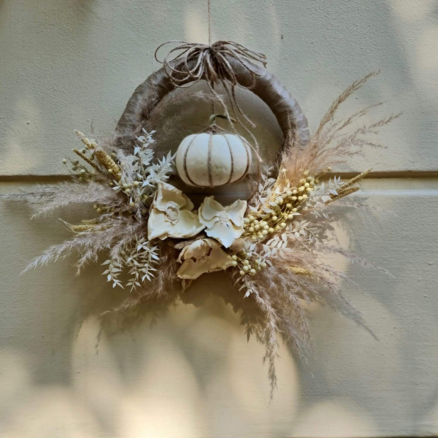 Wianek na drzwi - PUMPKIN SPIDER - kwiaty Flower Store Warszawa