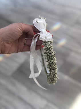 Wianek na głowę komunijny - kwiaty żywe - kwiaty Flower Store Warszawa