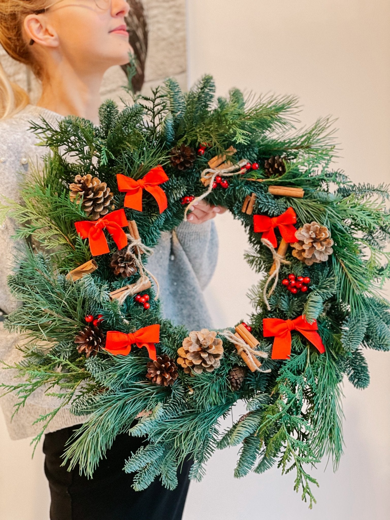 Wianek Natural Christmas - kwiaty Flower Store Warszawa