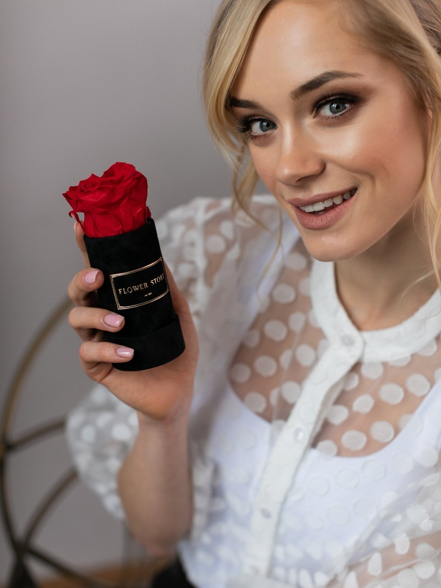 Wieczna róża flowerbox - kwiaty Flower Store Warszawa