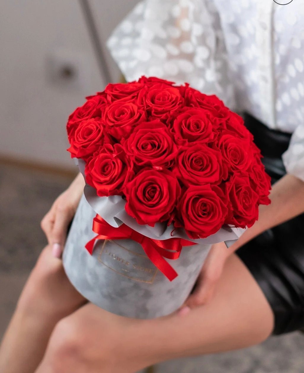 Wieczne róże - czerwień - kwiaty Flower Store Warszawa