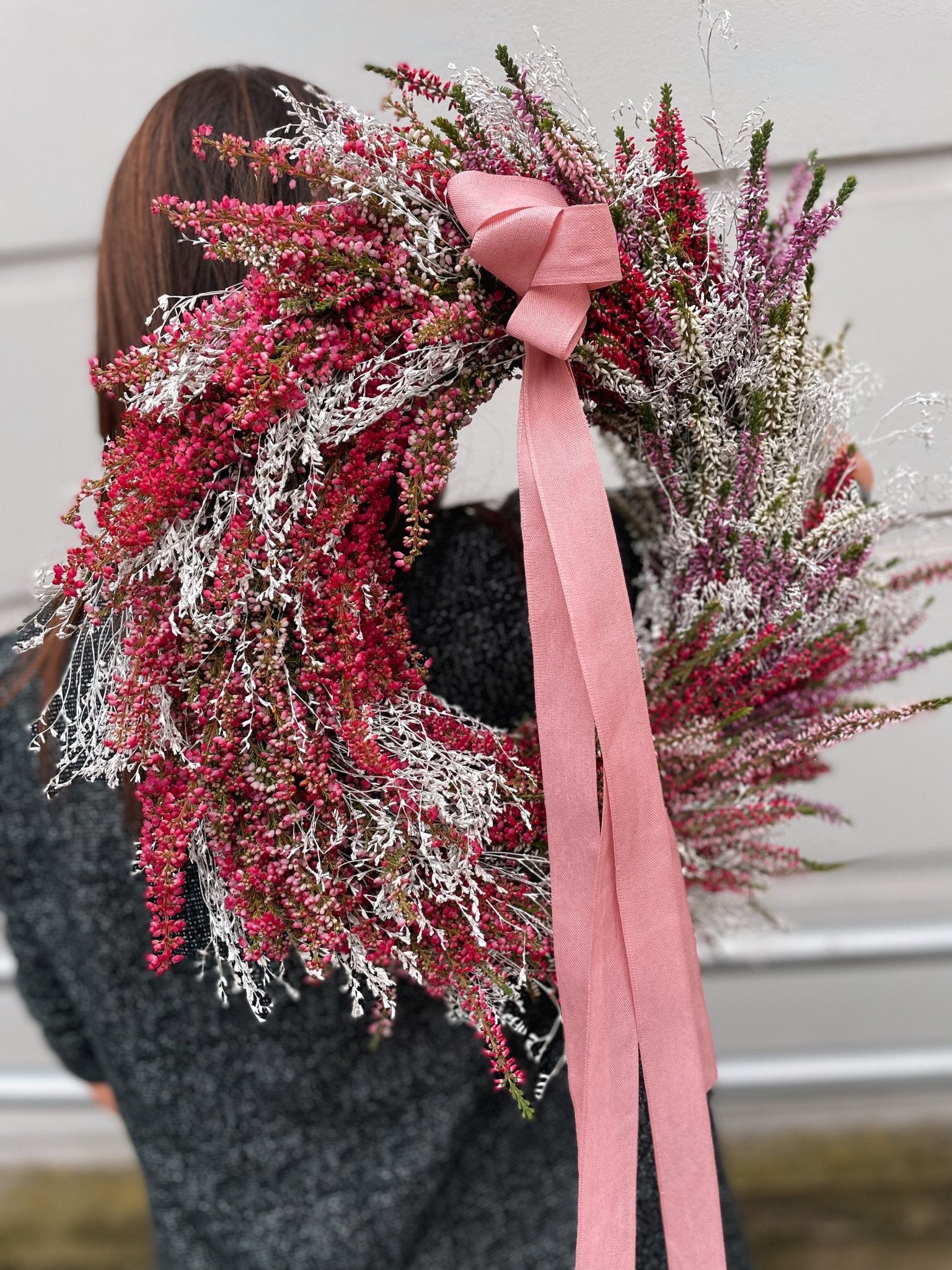 Wyjątkowy Wianek na drzwi - jesienna delikatność NO1 - kwiaty Flower Store Warszawa